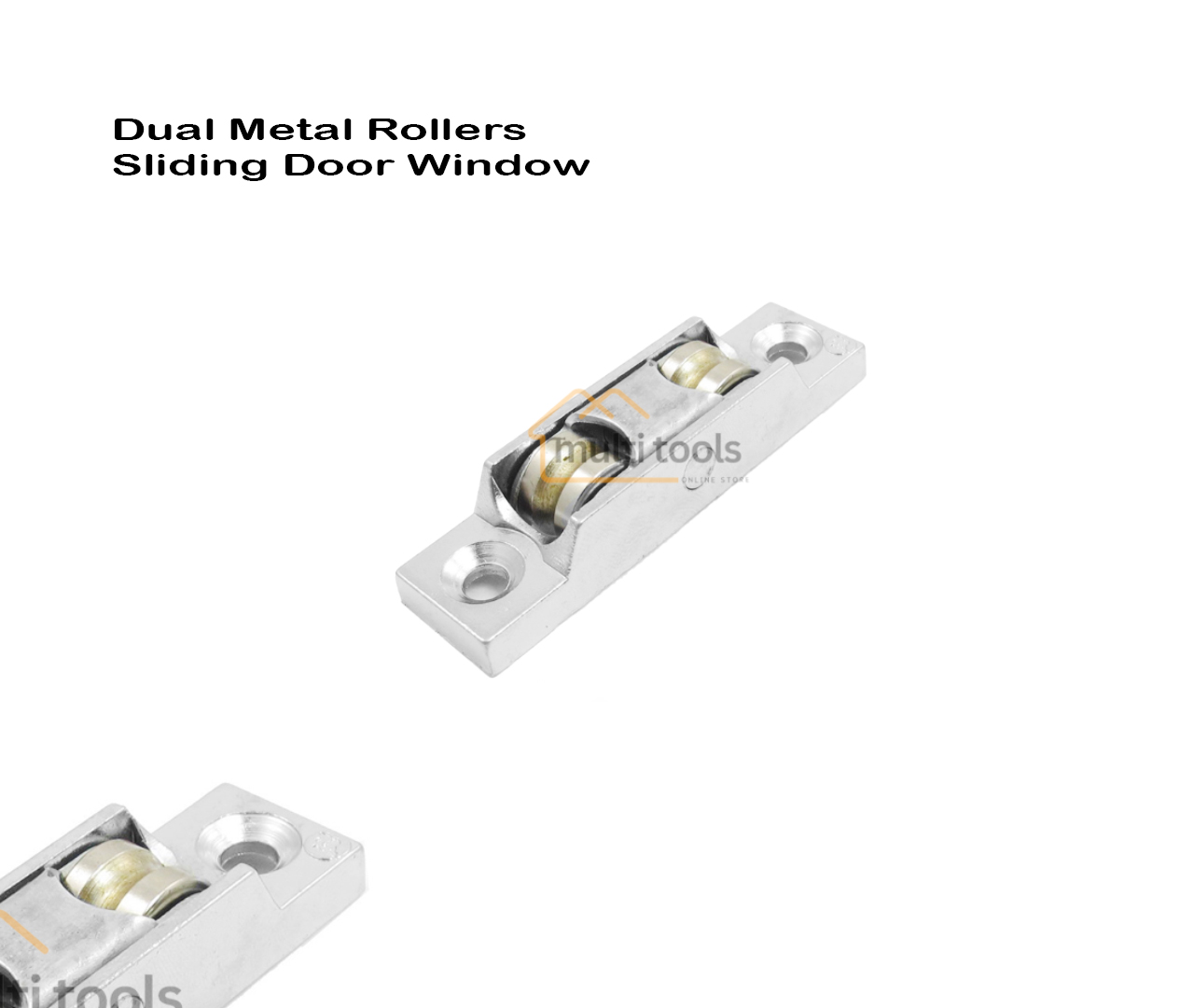 Dual Metal Rollers Sliding Door Window